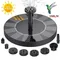 1.2W Solar Powered Water Fountain Pump Solar Fountain Pump Solar Powered Water Fountain for Bird Bath Garden Pond Pool Outdoor