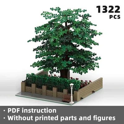 scenic city street greenery tree hedge diorama bricks downtown town urban landscape modular building