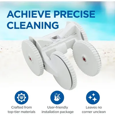 Hayward Poolvergnuegen Lower Body Conversion Rebuild Kit Next Generation Pool Cleaner with 4 Wheel Suction and Included Throats