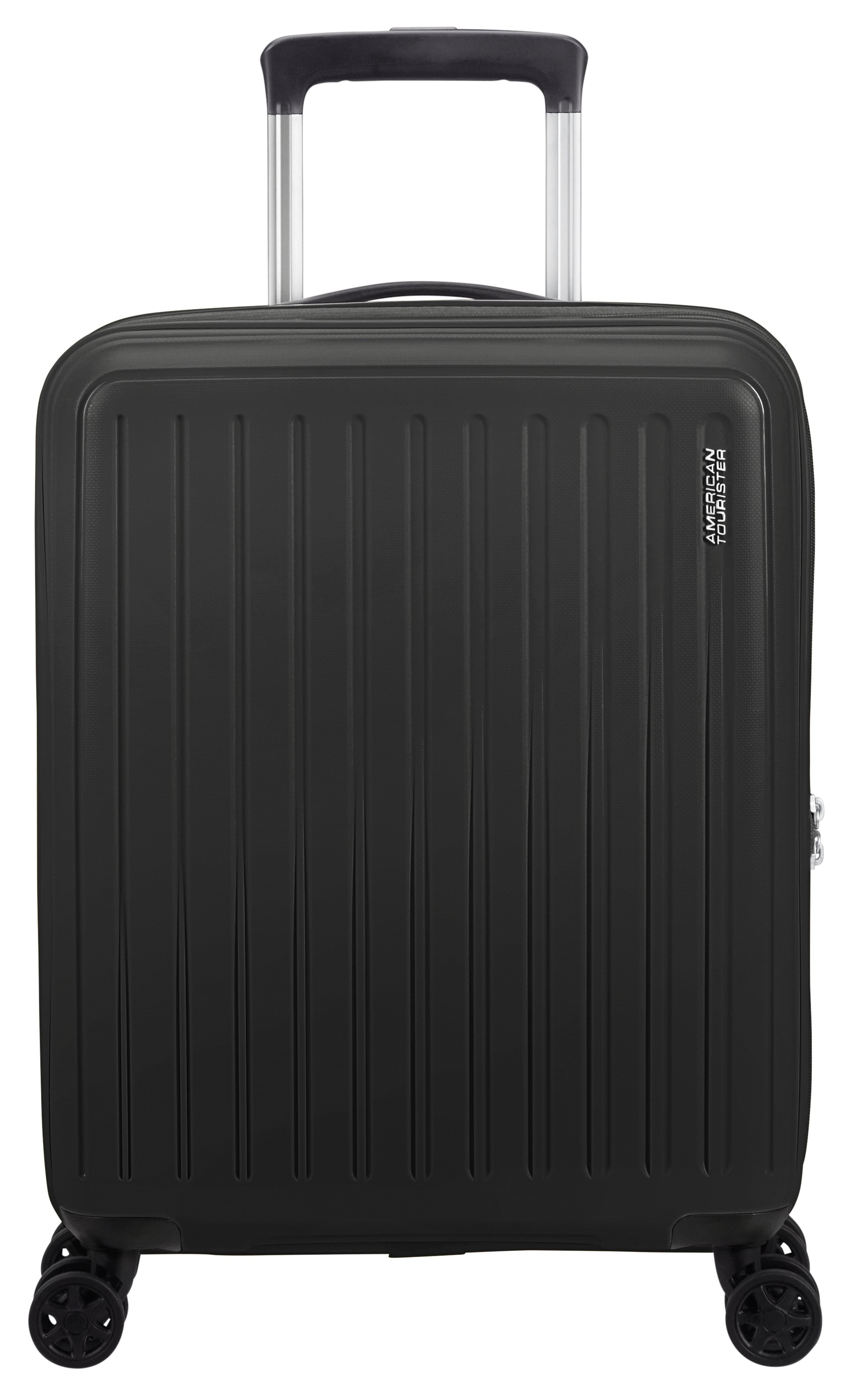 Hartschalen-Trolley AMERICAN TOURISTER "REJOY, verschiedene Größen und Farben", Gr. B/H/T: 40 x 55 x 20 35, schwarz (true schwarz), Polypropylen, unifarben, Koffer, Hartschalen-Koffer personalisierbar versenktes TSA-Schloss Image