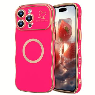 TEMU Phone For /16 Pro/16 /16 For And , And , , -shaped Electroplated Phone , Magsafe Image
