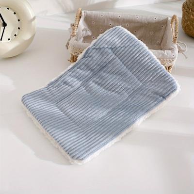 TEMU 1pc Comfortable Plush Small Animal/pet Warm Bed, Washable Solid Pad Image