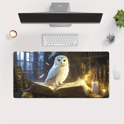TEMU 1pc Xxl Hd Printed Rubber Mousepad, Multi-functional Desk Mat For Gaming, Keyboard & Mouse, Office Pc Accessory, Ideal Gift For , Mouse Pads For Desk Image