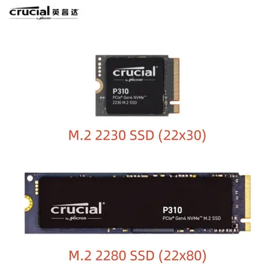 Crucial P310 1TB 2TB 2230 / 2280 PCIe Gen4 NVMe M.2 SSD – Up to 7,100 MB/s – Shift up to Gen4, with Acronis Offer, Internal SSD