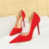 2025 neue Frauen 11 cm High Heels Wein Grün Pumps Plus Größe 34-43 Stripper Abend Orange Heels Dame hochzeit Braut Scarpins Schuhe