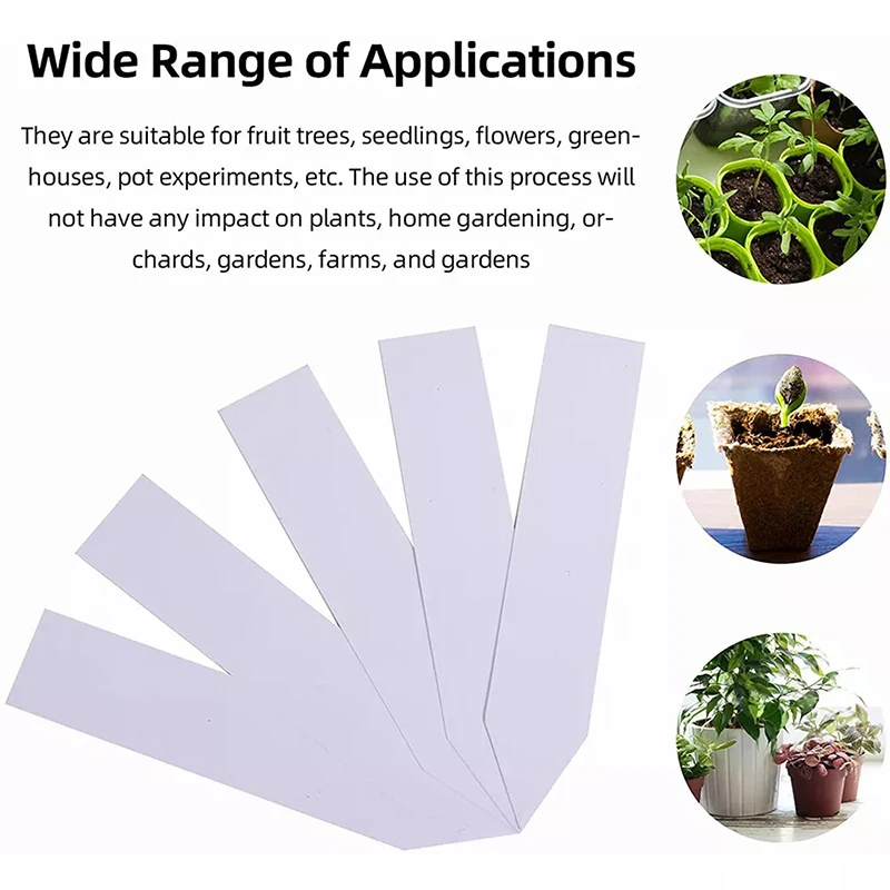 100PCS Garten Tag Pflanzen Zubehör Blumentöpfe Kunststoff Pflanzen Tags Kindergarten Marker Label Tablett Mark DIY Werkzeug Image