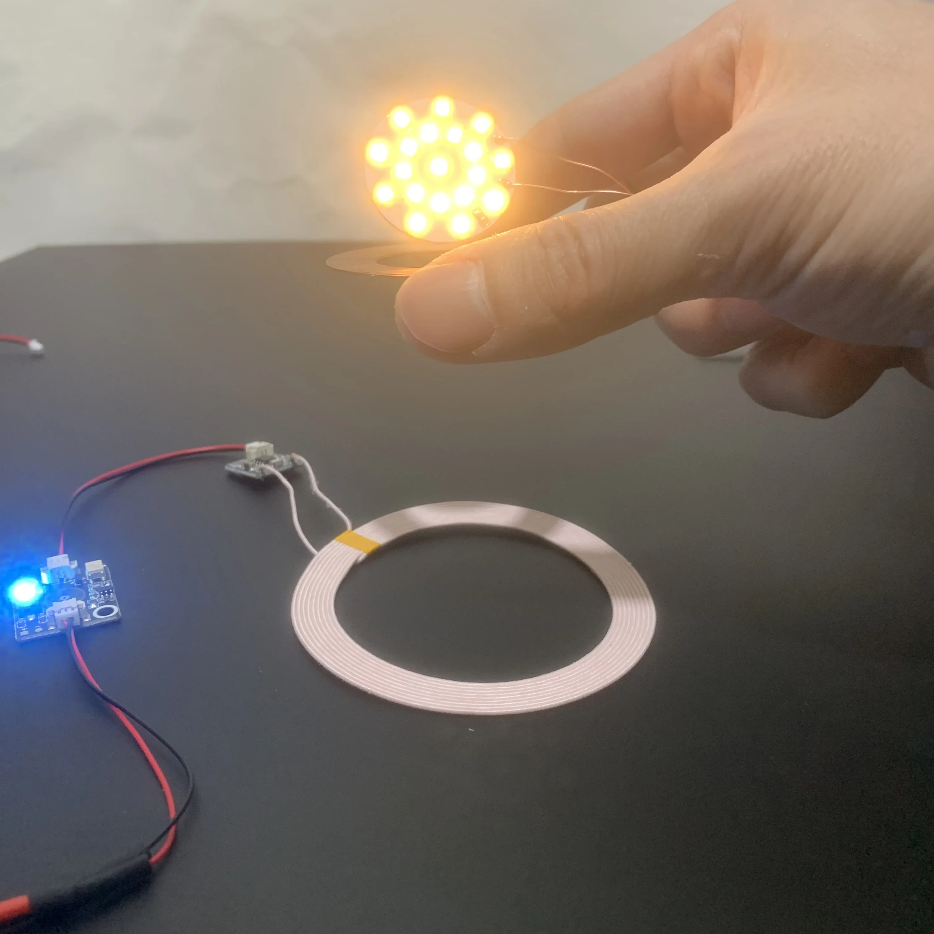 12V Maglev Drahtlose Netzteil Sender Spule Induktion Drahtlose Empfänger LightLED DIY Magnetische Levitation Mond Lampe Globus Image