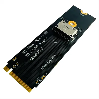 M.2 m-key pcie x4 ssd bis u.2 oculink SFF-8612 adapter gen4/gen3 für 2,5 zoll nvme u.2 (sff 8639) Image