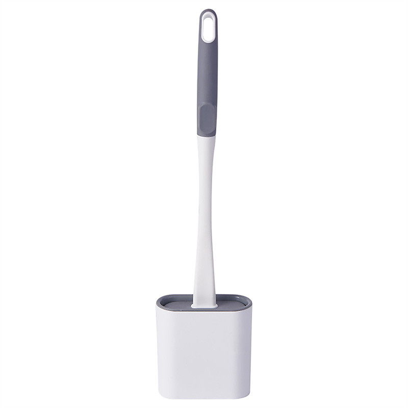 Toilet Scrubber Toilet Cleaner Brush Silicone Bristles Toilet Bowl Brush Compact Toilet Cleaner Brush for Bathroom Organization Practical