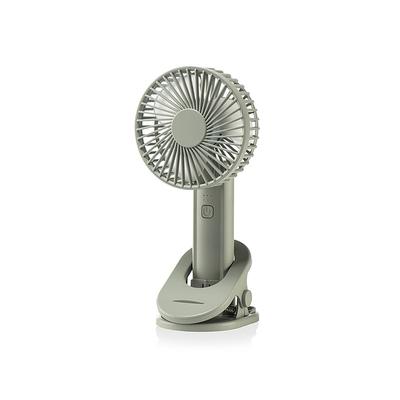 Portable Clip Fan with 3 Speeds, Foldable Wall-Mount Design, USB Rechargeable, White
