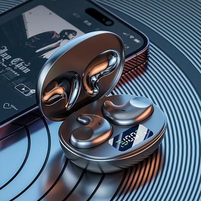 Mini Wireless Earbuds for Small Ear Canals and Side Sleepers Sleep Invisible Headphones Bluetooth Noise Cancelling Waterproof Tiny Wireless Earphones with Charging Case