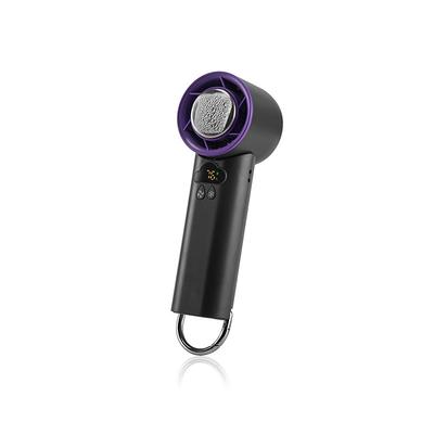 K52 Handheld Cooling Fan with Ice Porcelain Refrigeration, 13000rpm Motor, 100-Speed Stepless Control, Foldable Design, LED Display, and Type-C Charging – Portable Mini Fan for Summer Travel Office