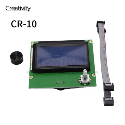 Creativity 3D 12864 LCD Screen Display RAMPS Smart Blue Control Panel Board with Cable Accessories