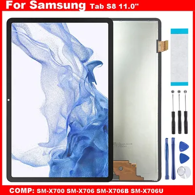 Test For Samsung Tab S8 SM-X700 LCD Touch Screen Digitizer Assembly For Tab S8 5G SM-X706 X706B