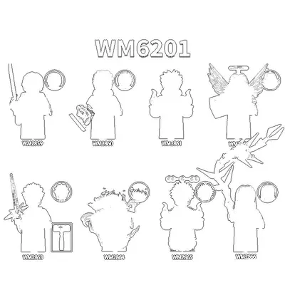 Cartoon Movie Figures Building Blocks children WM6201 WM2859 WM2860 WM2861 WM2862 WM2863 WM2864