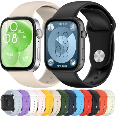 Silicone Strap For Huawei Watch Fit 3 Sports Bracelet Smartwatch Accessories Replacement Wristband