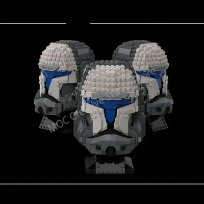NEW847PCS MOC Science Fiction Movies (STAR BATTLE) Clone Commando Scorch Helmet Series Building