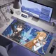 Sword Art Online Tapis de souris Tablette tapis de souris Ordinateur portable xl tapis de souris de bureau, mignon tapis de clavier de jeu HD Rainbow, lecteur csgo, 90x40