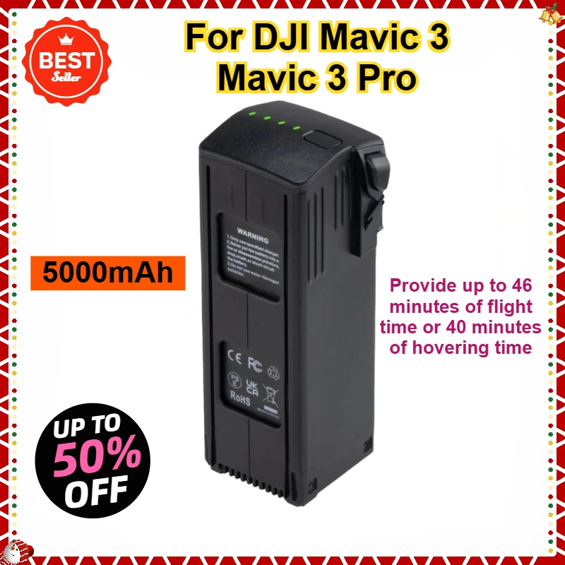 Batteria da 5000 mAh per volo DJI Mavic 3 compatibile per DJI Mavic 3 Pro Accessori per batteria di volo intelligente Tempo 46 minuti