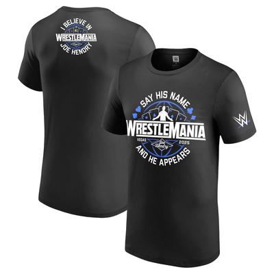 WWE Joe Hendry WrestleMania 41 Logo T-Shirt - Schwarz - Herren Image