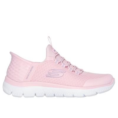 Skechers Girl's Slip-ins: Summits Sneaker | Size 3.5 | Light Pink | Textile/Synthetic | Machine Washable
