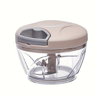 TEMU 1pc Plastic Manual Food Chopper - Multifunctional Kitchen Gadget For Vegetable Dicing, Garlic Mashing & , No Electricity Needed Image