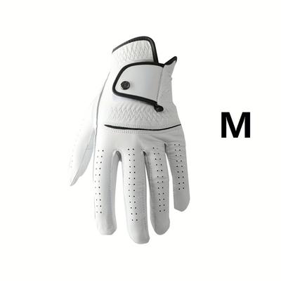 TEMU Premium Sheepskin Golf Glove For Left Hand - Anti-slip, Breathable & - & Matches Image
