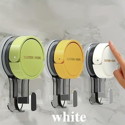TEMU Contemporary Plastic Suction Cup Hooks, Wall Mount, No-drill Vacuum Sealed Hooks For Towels, Kitchen, Bathroom, And Home Organization Image