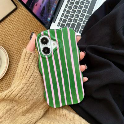 TEMU -one Film Colorful Stripes Suitable For Anti-fall Protection Case Creative Personality For Iphone 16 15 14 13 Pro Phone Case Image