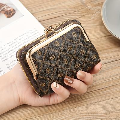 TEMU Women' Card Holder Makeup Pouch Wallet Coin Purse With Multiple Card Slots, , Zipper Closure, Polyester Lined, Removable Pouch Accessory, Easy Wet Image