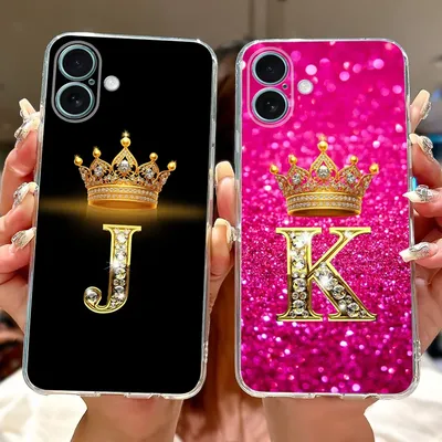 For Apple iPhone 16 Plus Case iPhone16 Pro Luxury Letters Cover Soft Slim Phone Case For iPhone 16 Pro Max iPhone16 Fundas Coque
