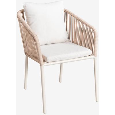 Sklum - 4er-Pack Arhiza Classic Gartenstühle mit Aluminiumarmlehnen und geflochtenem Seil Braun Image