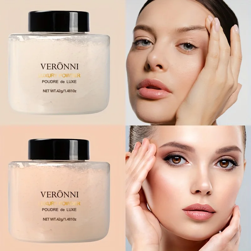 Bananenförmiges loses Pulver, loses Backpulver, Ölkontrolle, langanhaltende Abdeckung, Einstellungspuder, Gesichts-Make-up, Make-up für Frauen Image