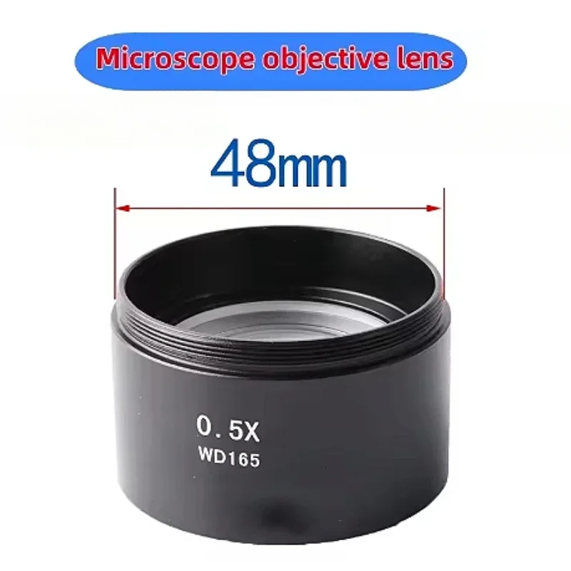 WD165 0,5X WD120 0,7X Trinokular Mikroskop Barlow Objektiv Zoom Stereo Microscopio Kamera Hilfs Objektiv Image