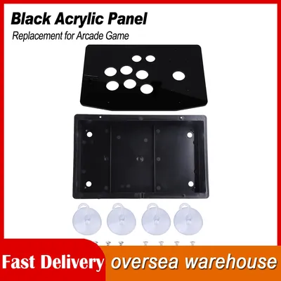 Arcade Acryl Panel Arcade Case Arcade Gaming Arcade Set Schwarz Acryl Panel und Case Set Kits Ersatz Image