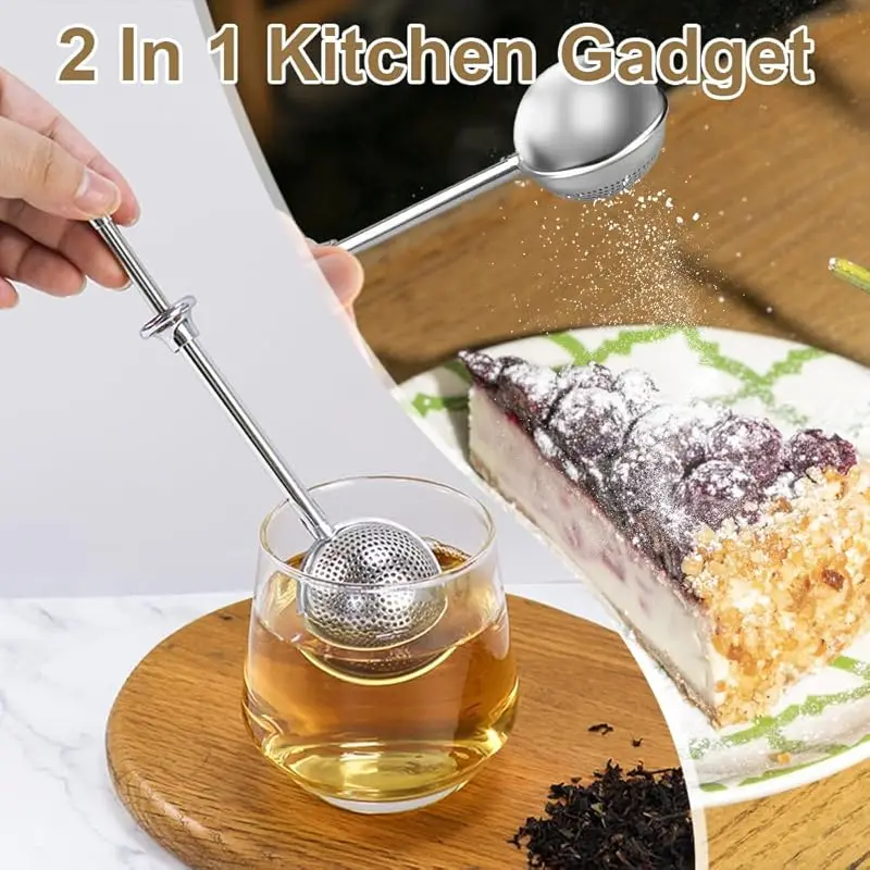 Edelstahl Teesieb Tee-Ei Mesh Tee Ball Infuser Filter Wiederverwendbare Lose Blatt Sieb Tasche Brauen Kräuter Tee Kugel Mesh Image