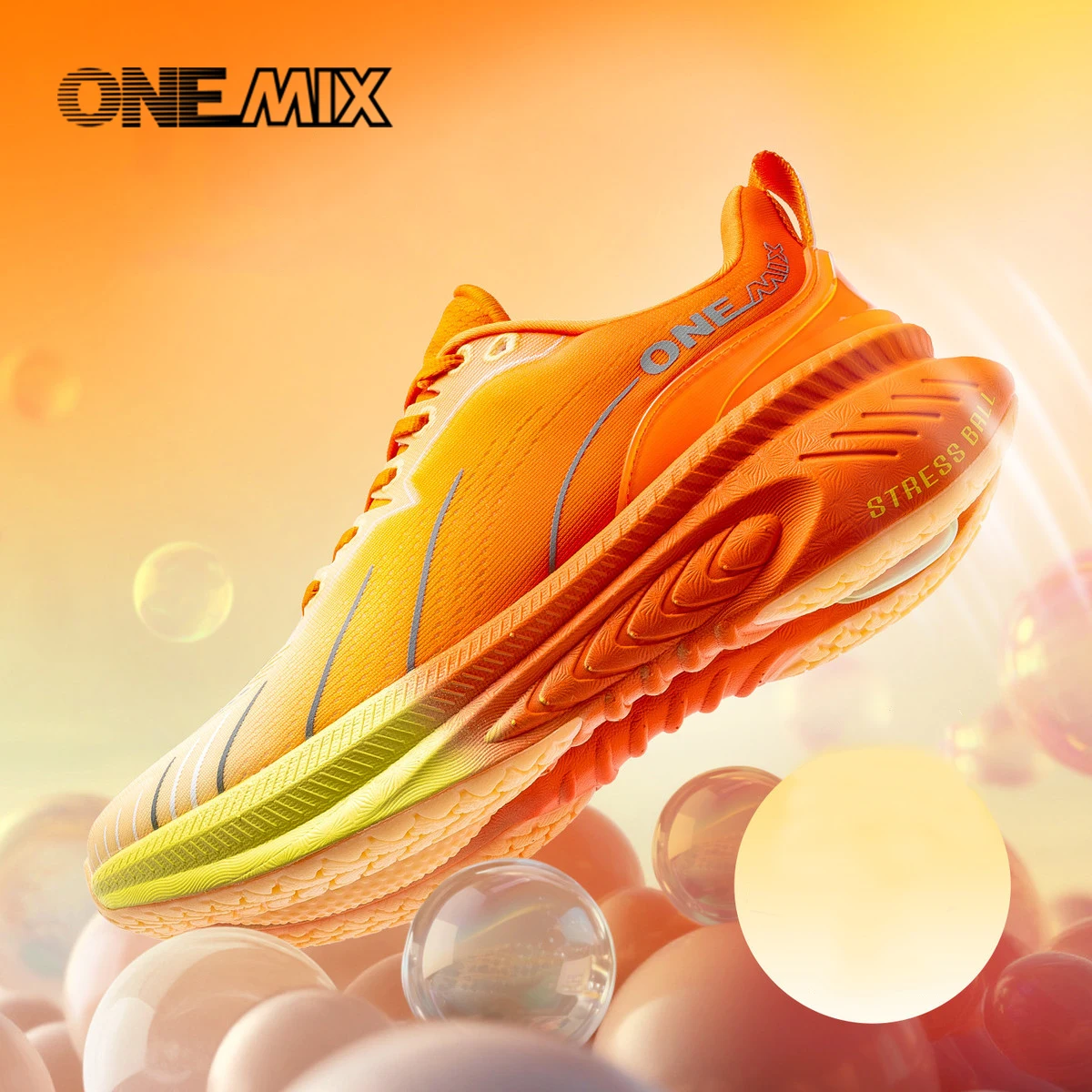 ONEMIX Weiße Straßenlaufschuhe für Herren, Luftpolster-Outdoor-Sportschuhe, Herren-Trainingsschuhe, Sommer-Joggingschuhe, Damenschuhe