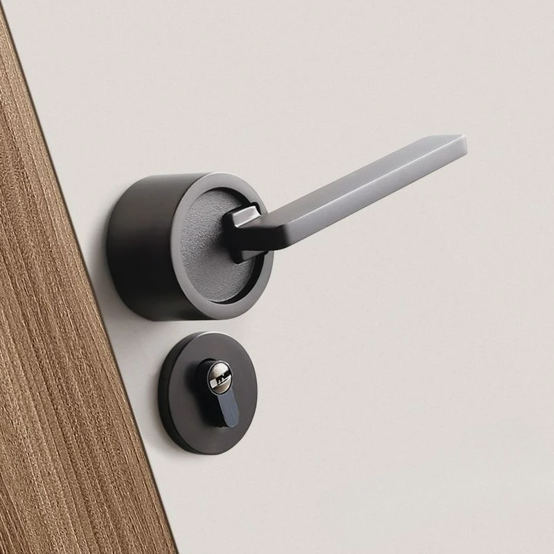 Nordic Türgriff Einfache Indoor Mechanische Schloss Schlafzimmer Studie Büro Holz Türgriff Split Lock