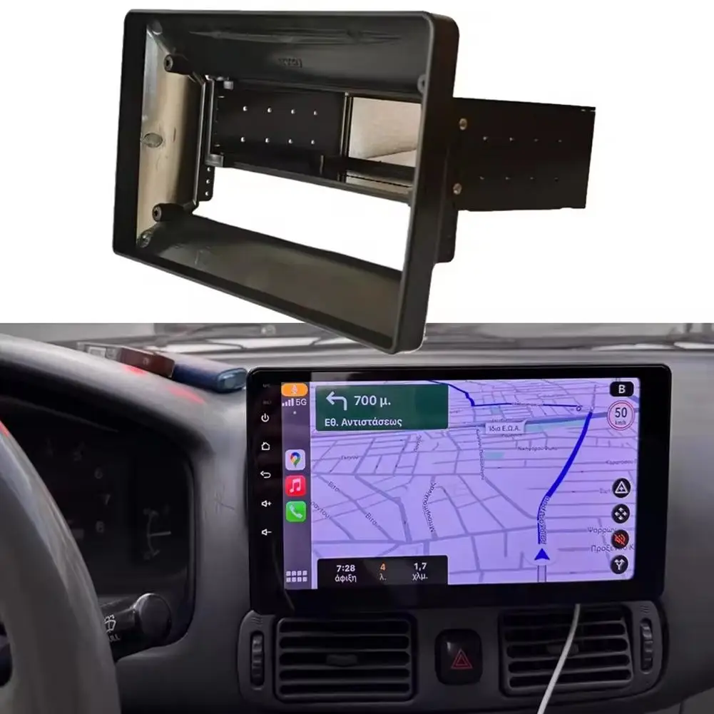 1 Din 9/10 Zoll Universal Auto Stereo Radio fascia Touchscreen Autoradio Auto MP5 Player Rahmen Platte Adapter Navigation Panel Image