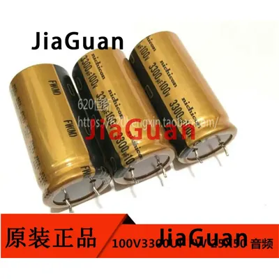 2 stücke NEUE NICHICON FW 3300 UF 100 V 25X50 MM 3300 UF/100 V audio Elektrolytkondensator Image