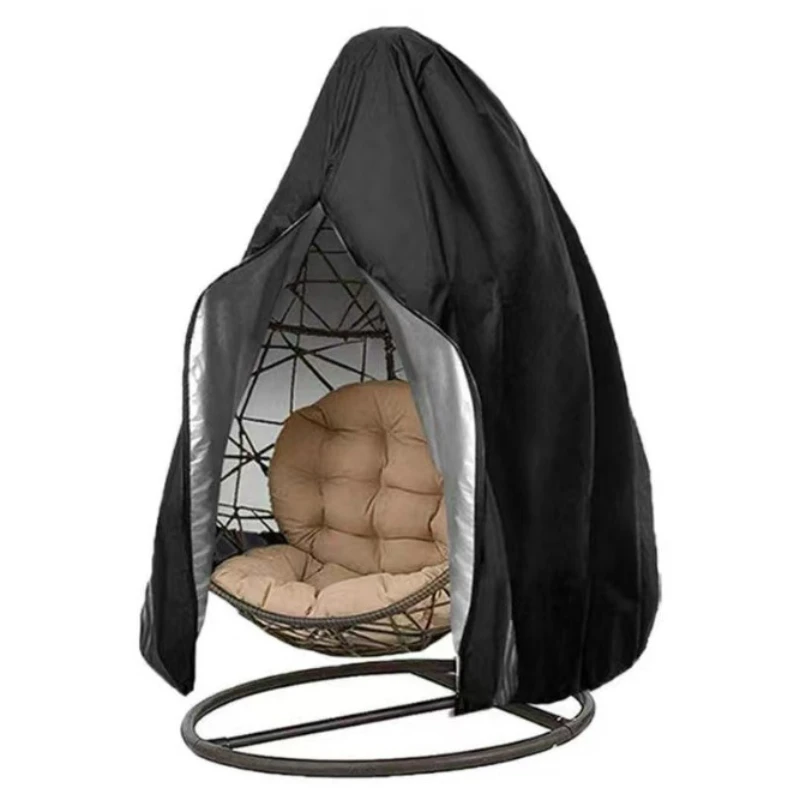 Hängesesselbezug mit Reißverschluss, Anti-UV-Sonnenschutz, für den Außenbereich, Gartenschaukel, Eierstuhl, wasserdichter Rattan-Sitz, Möbelbezug Image