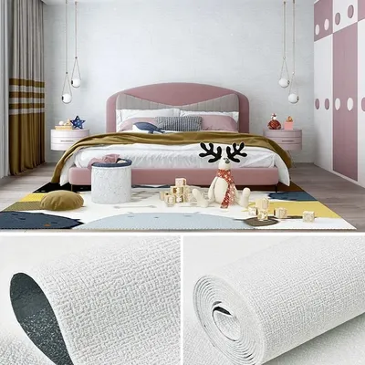50cmX10m Leinen Tapete Wohnzimmer Schlafzimmer Hause Wasserdichte Anti-kollision Hintergrund Wand Selbst-klebe Wand Aufkleber Image