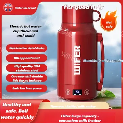 Portable kettleSmart portable thermos insulation large capacity smart constant temperature water cup