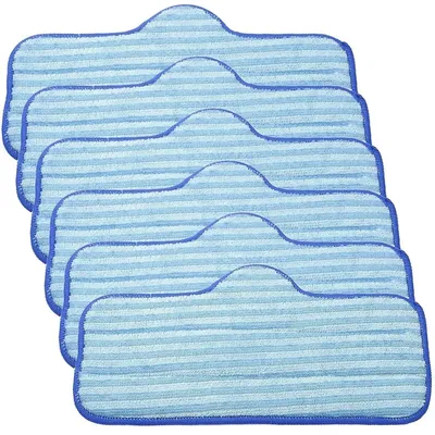 6 Pack Microfiber Pads for Dupray Neat Steam Ruseable Pads