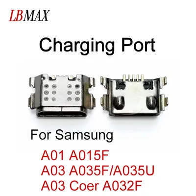 10-100PCS USB Connector Dock Plug Socket Charging Port for Samsung Galaxy A01 a015f a03 A035F A035U