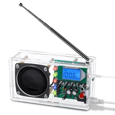 FM Radio Kit, Welding Project Radio With LED Flash Light DIY Radio Kit For Learning Teaching STEM