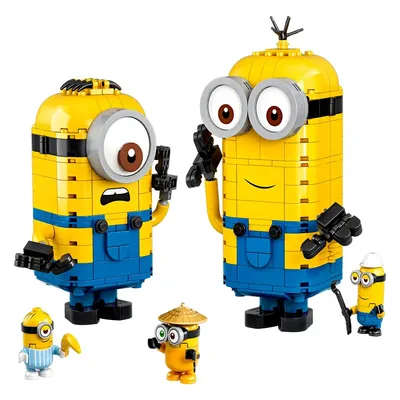 Despicable Me Minions Series Building Anime Figure Mini Cute Collectible Model Toys Bloks Construx