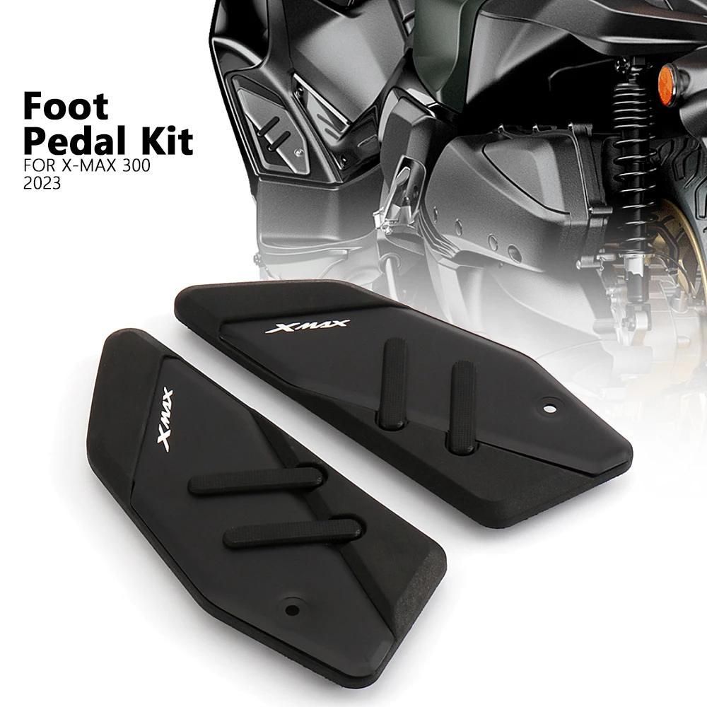 Moto Poggiapiedi Rilievi Del Piede Pedale Piastra Pedali Per Yamaha X-MAX 125 250 300 400 XMAX125 XMAX250 XMAX300 XMAX400 2017-2024
