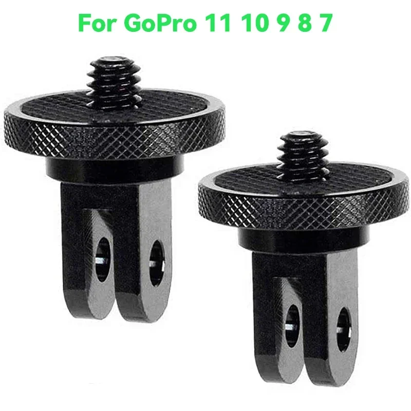 Adattatore per treppiede a vite da 1/4 di pollice Supporto di montaggio girevole a 360 gradi per Go Pro 13 12 11 10 9 8 Insta360 One X2 X3 X4 Accessori per fotocamera DJI