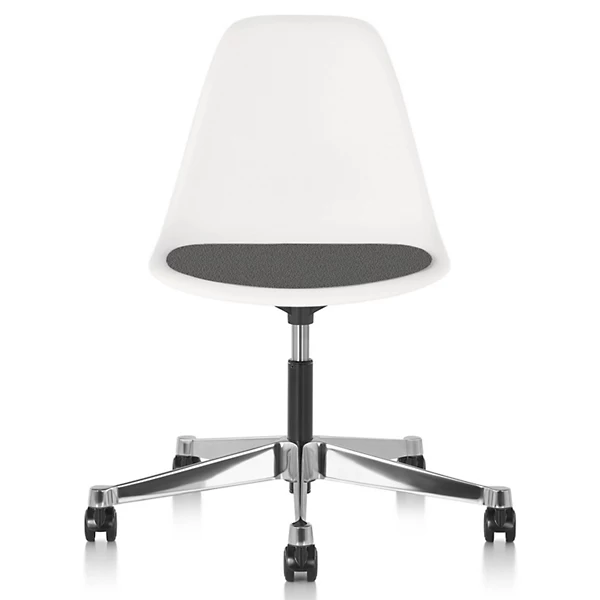Herman Miller Eames Molded Plastic Task Chair with Upholstered Seat Pad - Herman Miller Authorized Retailer
